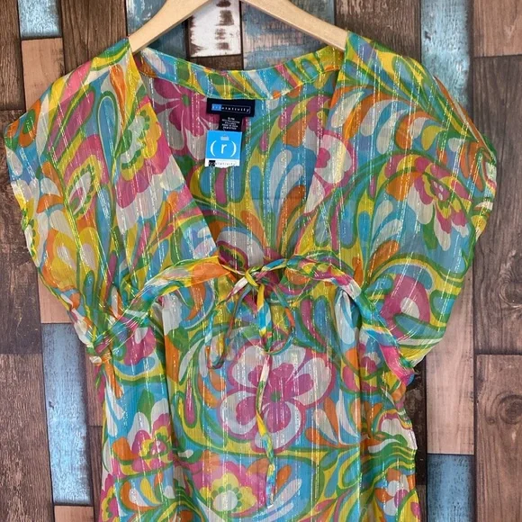 Relativity floral retro swim cover - Picture 3 of 16